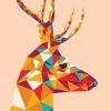 Abstract Deer Paint By Number