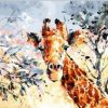 Abstract Giraffe Paint By Number