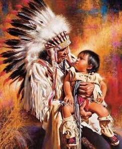 American Indians Paint By Number