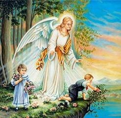 Angel Guarding Children Paint By Number