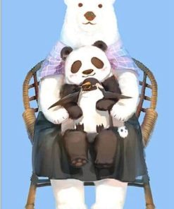 Polar Bear,Panda and Penguin Animals Paint By Numbers