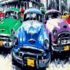 Antique Havana Cars Paint By Number