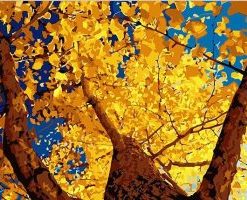 Autumn Ginkgo Paint By Number