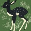 Black Female Deer Paint By Number