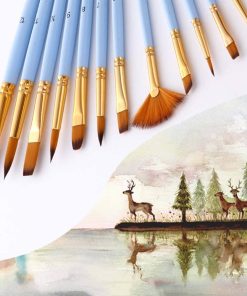 Blue Bristle Paint Brush Kit