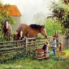 Horses on Farm Animals Paint By Numbers