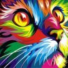 Colorful Cat Paint By Number