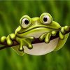 Green Frog Animals Paint By Numbers