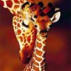 Giraffe And Baby Paint By Number