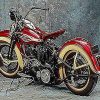 Harley Davidson Motorcycle paint by numbers