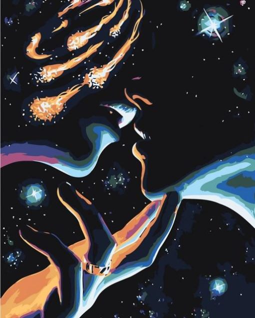 Kiss in the Universe paint by numbers