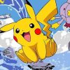 Cute Pikachu Cartoon and Animation Paint By Numbers