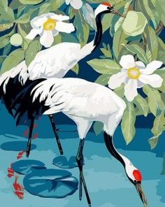 Red Crowned Crane Paint By Number