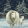 Sheep in Snow paint by numbers