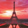 Eiffel Tower Sunset NEW Paint By Numbers