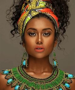 African Beautiful Woman NEW Paint By Numbers