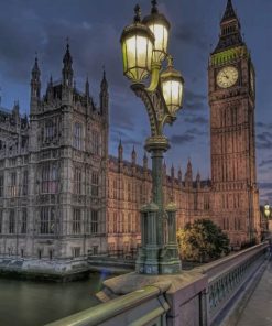 Big Ben London By Night paint by numbers