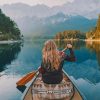 Blond Girl In A Boat paint by numbers