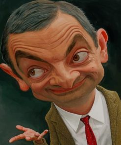 Funny Face Mr Bean paint by numbers