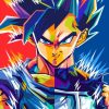 Powerful Goku Pop Art paint by numbers