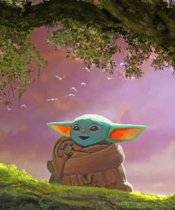 Baby Yoda paint by numbers