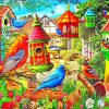 Garden Birds Paint by numbers