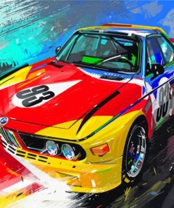 Race Car Art paint by numbers