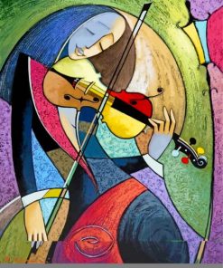 Violin Player Art Paint by numbers