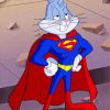 Bugs Bunny Superman Paint by numbers