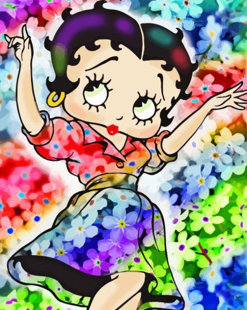 Adorable Betty Boop Paint By Numbers