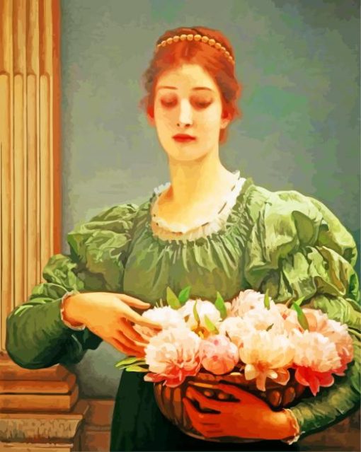 Charles Edward Perugini Peonies Paint by numbers