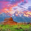 Grand Teton National Park Jackson Hole paint by numbers