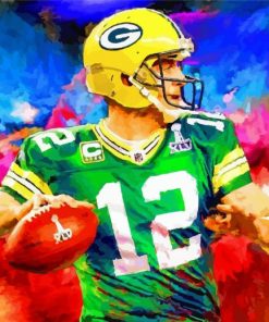 abstract-green-bay-packers-paint-by-numbers