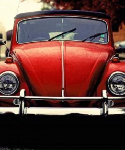 Classic Red Car Paint by numbers