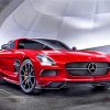 red-mercedes-sls-paint-by-numbers