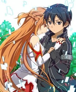 Sword Art Online Couple paint by numbers