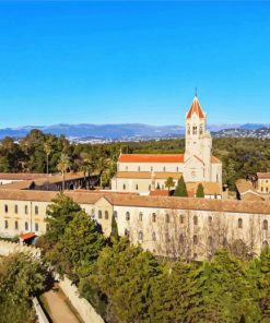 Abbaye De Lérins Cannes France Europe paint by number