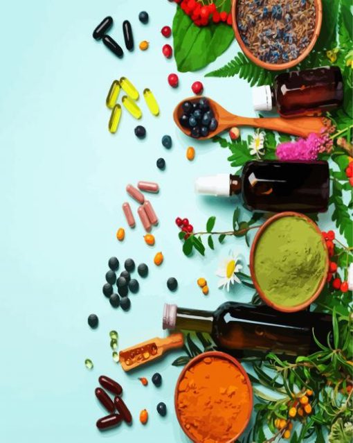 American Botanicals Ingredients Paint By Number
