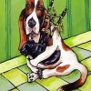 Basset Hound And Bagpipe Paint By Number