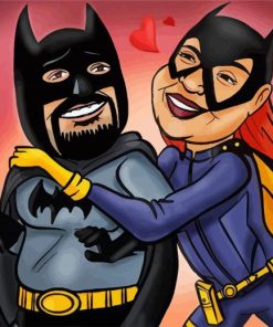 Batman And Batgirl Paint By Number