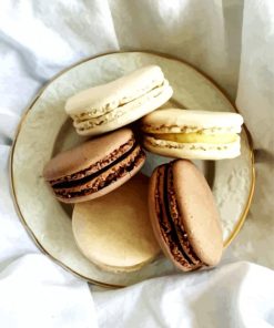 Beige Sweet Macarons Paint By Number