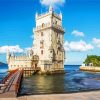 Belem Tower In Lisbon Paint by Number