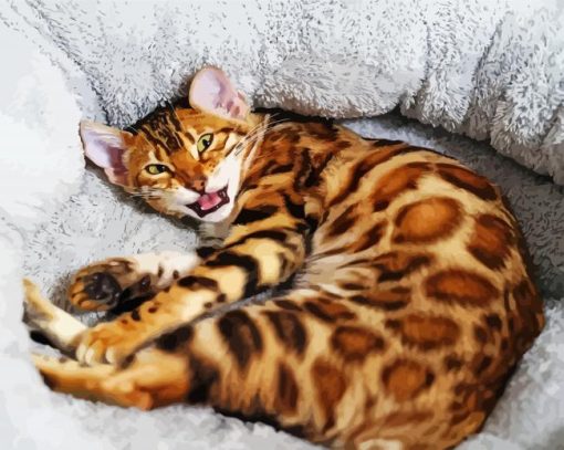 Bengal Cat Pet Paint By Number