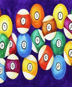 Billiard Balls Paint By Number