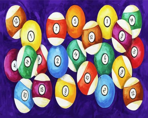 Billiard Balls Paint By Number