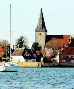 Bosham Village Buildings Paint by Number