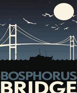 Bosphorus Bridge Poster Paint by Number