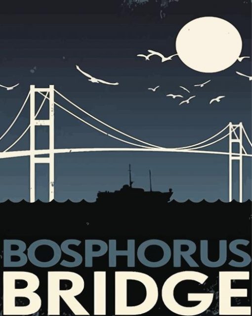 Bosphorus Bridge Poster Paint by Number