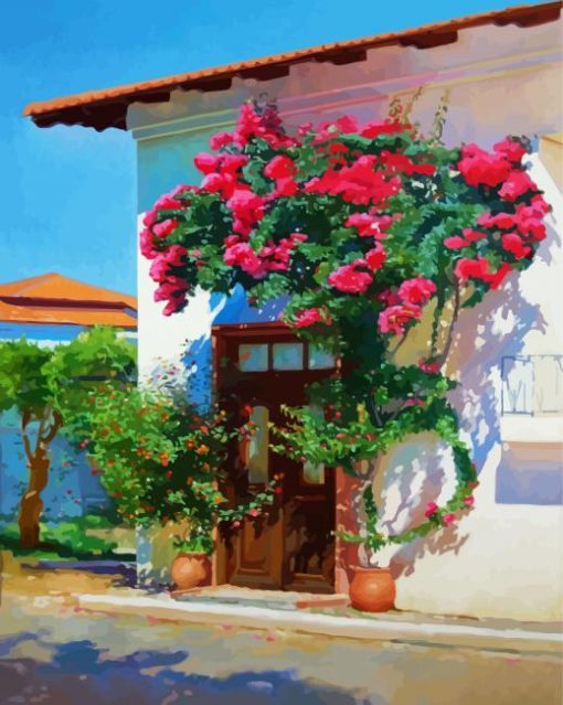 Bougainvillea House Paint By Number