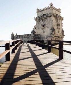 Broad Walk Belem Tower In Portugal Paint By Number